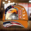 BlueJose Premium Usa Eagle, Patriot Multicolor 3D Hat Personalized