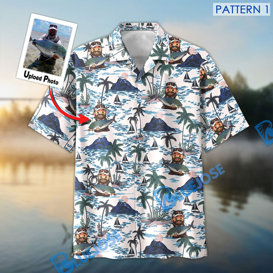 BlueJose Personalized Upload Photo Hawaiian Shirt