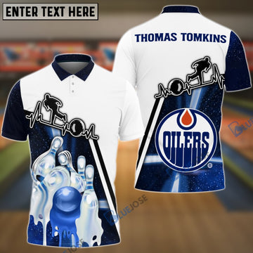 BlueJoses Bowling Ball and Pins Break Personalized Name, Team Name 3D Shirt for Thomas Tomkins