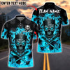 BlueJose Darts Skull Flame King Customized Name, Team Name 3D Shirt (4 Colors)