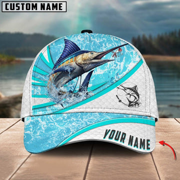 Bluejose Marlin Fishing Water Tornado Personalized Cap