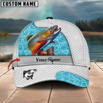 Bluejose Trout Fishing White Blue Water Sport Personalized Cap