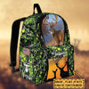 BlueJose Deer Hunting Name State & Flag Personalized Backpack