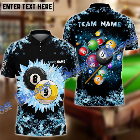 BlueJose Billiards Big Ice 8 Ball & 9 Ball Personalized Shirt