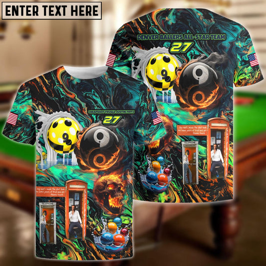 BlueJose Billiards T-Shirt for Etly Kasket