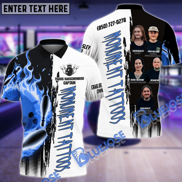 BlueJose Bowling And Pins Shirt for Travis Rauschenberg