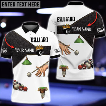 BlueJose Billiards Star Personalized Name 3D Shirt