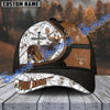 BlueJose Hunting Deer Cross Leather Black And Brown Pattern Multicolor Personalized Cap