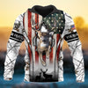 BlueJose Personalized Premium Deer Hunting 3D Hoodie (3 Colors)