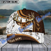 BlueJose Hunting Deer Dark Brown Camo Pattern Multicolor Personalized Cap