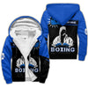 BlueJose Custom Name Blue Black Boxing 3D Hoodie