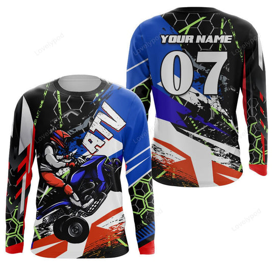 BlueJose Custom Atv Motocross Quad Bike 3D Shirt