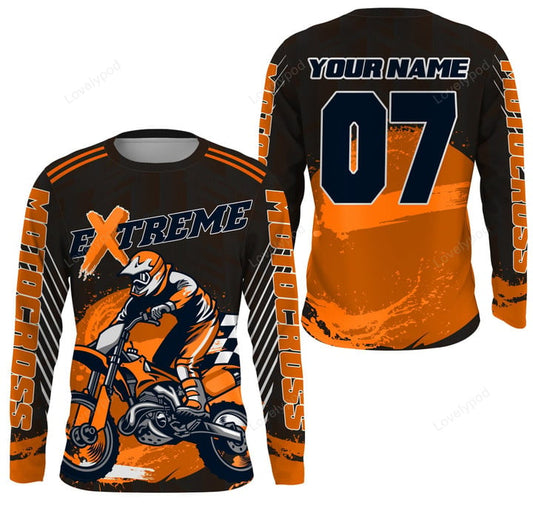 BlueJose Personalized Extreme Racing Mx Off-Road Motorcycle 3D Shirt