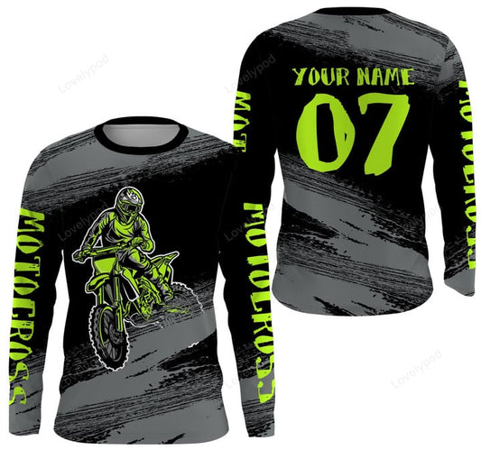 BlueJose Personalized Patriotic Motocross Extreme Racing 3D Shirt