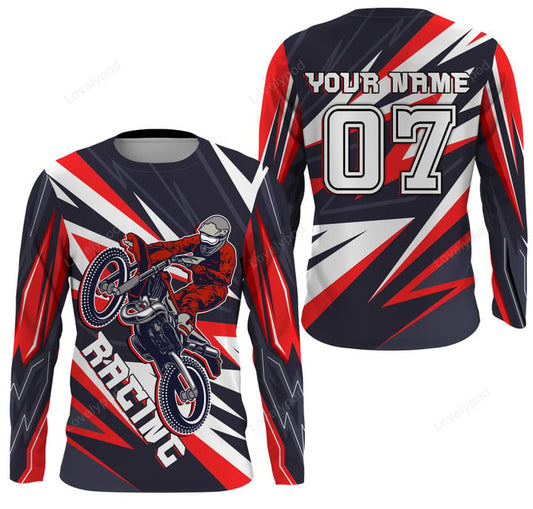 BlueJose  Personalized Number & Name Motorcycle Off-Road Riders Dirt Bike Racing